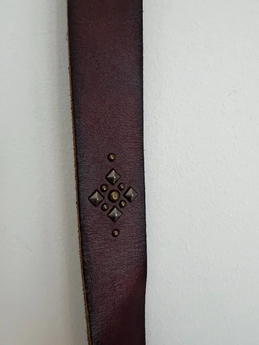 Lucky Brand Women's Studded Leather Belt – Dark Brown, Size XLarge – EUC